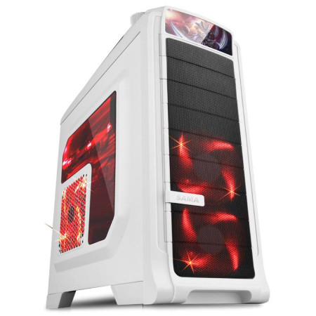 Vỏ máy tính (case) Sama Full ATX H01 - Trắng
