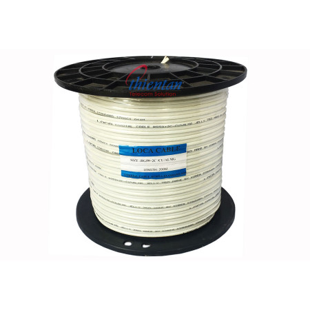 Dây cáp đồng trục liền nguồn Loca RG59+2C/CU/ALMG