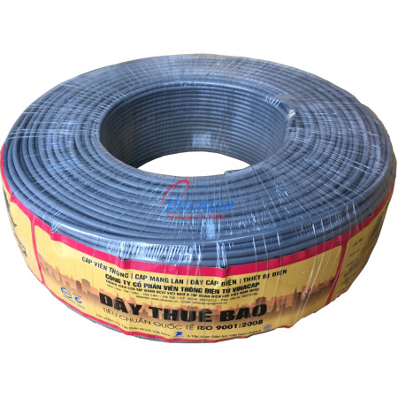 Cáp điện thoại 2 đôi vinacap dùng trong nhà cuộn 200m