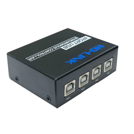 Bộ gộp cổng USB HO-LINK 4IN - 1OUT I 4 vào 1 ra đồng bộ điền khiển KVM
