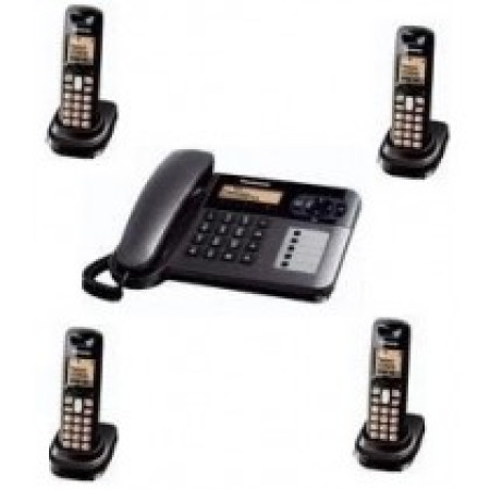 Điện thoại kéo dài Panasonic KX-TG6451, 4 Máy con di động (Mất điện vẫn dùng được)