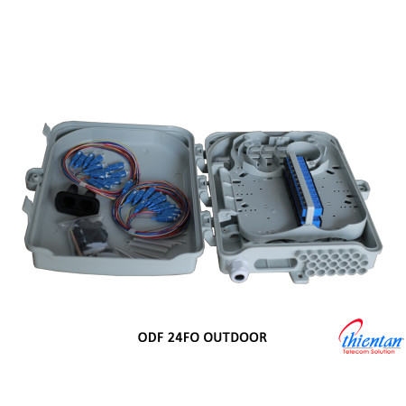 ODF 24FO ngoài trời vỏ nhựa đầy đủ phụ kiện HO-LINK