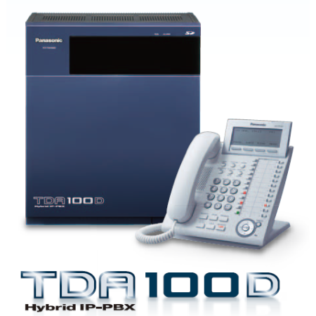 Tổng đài điện thoại Panasonic KX-TDA100D - 8 vào 112 máy lẻ