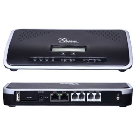 Tổng đài IP Grandstream UCM6102 - 2 đường bưu điện - 500 máy lẻ IP SIP, Hỗ trợ Voice, Fax, Video, Conference..