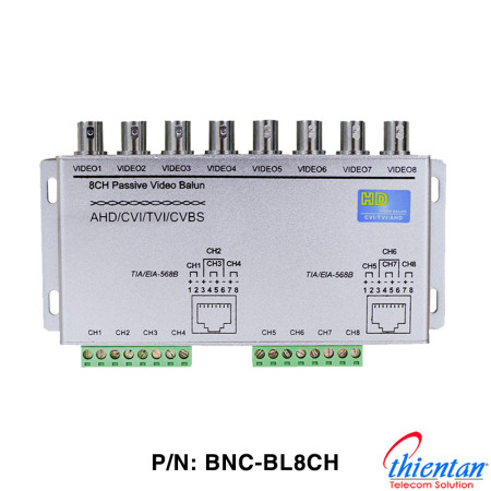 Video Balun 8 kênh BNC-BL8CH