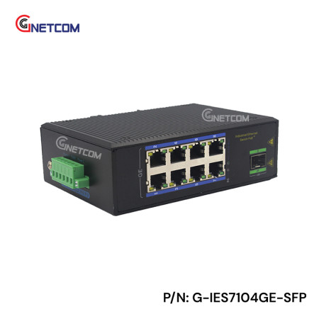 switch công nghiệp 8 cổng poe 1 cổng sfp G-IES7108GE-1SFP
