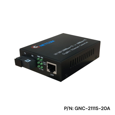 Bộ chuyển đổi quang điện 10/100/1000Mps 1 sợi GNC-2111S-20A