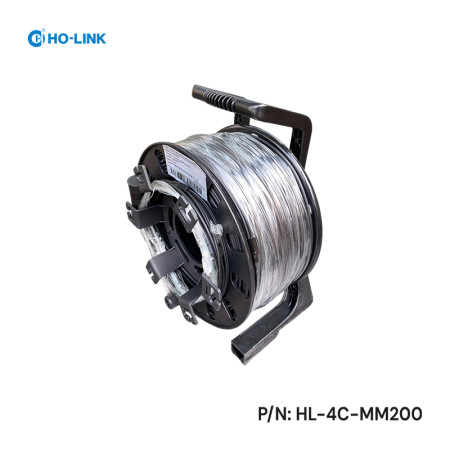 HL-4C-MM200 cáp quang dã chiến 4FO OM3 chuẩn LC 200m