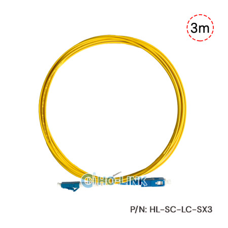 Dây nhảy quang single mode simplex 3m HO-LINK HL-SC-LC-SX3
