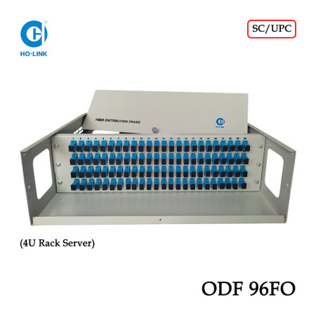Hộp phối quang ODF 96FO lắp rack đầy đủ phụ kiện HO-LINK