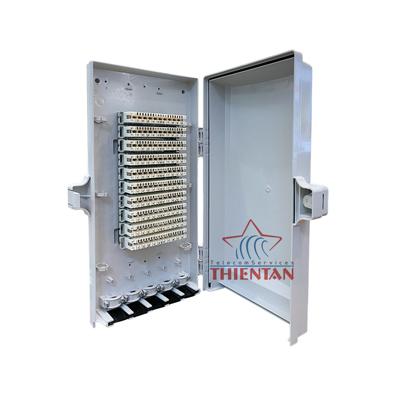 Postef Rm4050l Hộp cáp điện thoại 100 đôi đầy đủ phụ kiện Postef