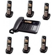 Điện thoại kéo dài Panasonic KX-TG6451, 6 Máy con di động (Mất điện vẫn dùng được)