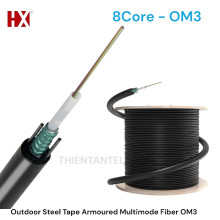 Cáp quang multimode 8Core OM3 GYXTW 50/125µm outdoor