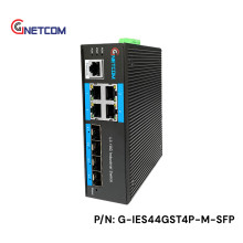 G-IES44GST4P-M-SFP switch PoE công nghiệp layer 3 GNETCOM