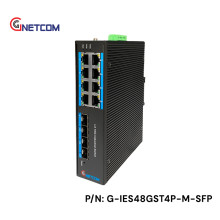 G-IES48GST4P-M-SFP switch PoE công nghiệp layer 3 GNETCOM