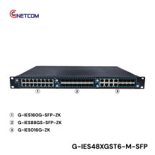 G-IES48XGST6-M-SFP switch công nghiệp 48 cổng layer 3 GNETCOM