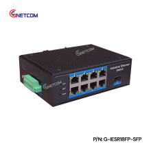 Switch poe công nghiệp 8 port Gnetcom G-IESR18FP-SFP