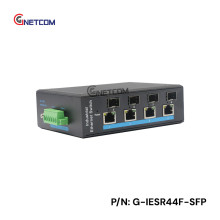Switch công nghiệp 4 RJ45 4 SFP Gnetcom G-IESR44F-SFP