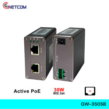 Nguồn poe injector công nghiệp Gnetcom 30W GW-350SB