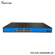 GW-S2916GMB-AP switch quản lý L2+ Gnetcom 16 port poe