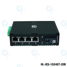 Switch quang chuẩn công nghiệp HO-LINK 10/100/1000Mbps HL-IES-1GX4GT-20B