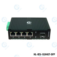 Switch quang chuẩn công nghiệp HO-LINK 10/100/1000Mbps HL-IES-1GX4GT-SFP
