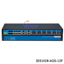Switch công nghiệp 3onedata L2 IES1028-4GS-12F 12 cổng RJ45 12 cổng quang