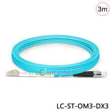 Dây nhảy quang Multimode LC-ST Duplex , Patch cord LC-ST Duplex OM3