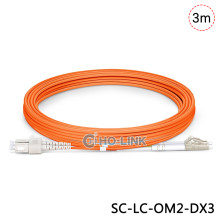 Dây nhảy quang Multi mode SC-LC Duplex , Patch cord SC-LC Duplex OM2