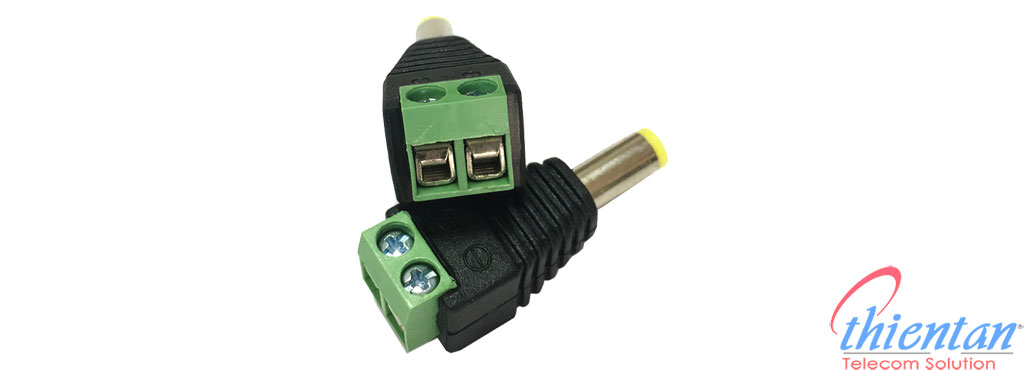 đuôi nguồn DNG02 đuôi nguồn đấu trực tiếp dùng cho cáp rg59+2c