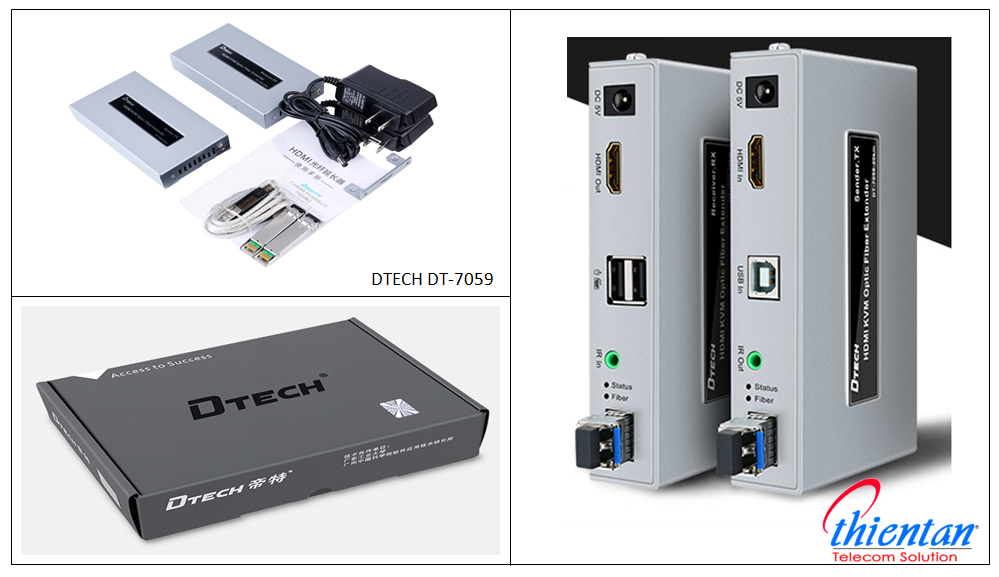 Bộ k&eacute;o d&agrave;i HDMI Quang DTECH DT-7059