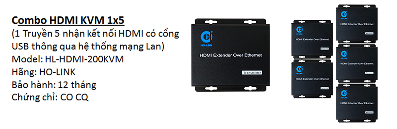 bộ chuyển đổi hdmi sang lan có cổng usb 1 truyền 5 nhận