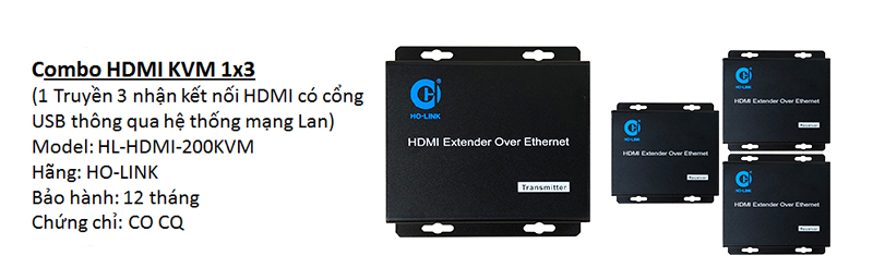 bộ chuyển đổi hdmi sang lan có cổng usb 1 truyền 3 nhận