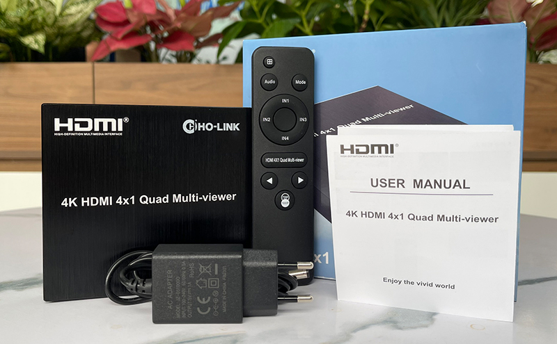 Bộ gộp HDMI 4 Vào 1 Ra Holink HL-7056A Bộ gộp HDMI 4 Vào 1 Ra Holink HL-7056A