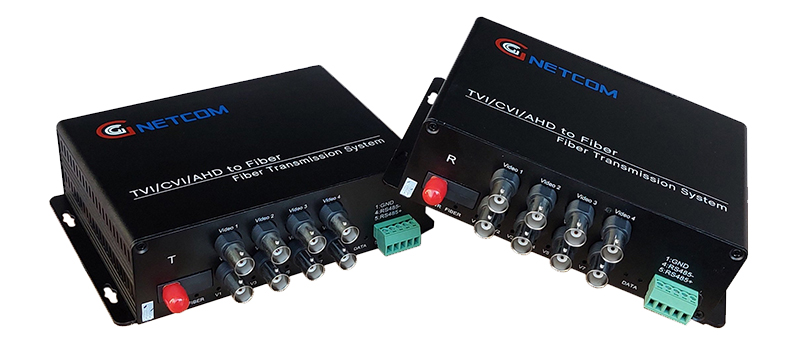 Bộ chuyển đổi quang Video 8 kênh HL-8V1D-20T/R-720P 