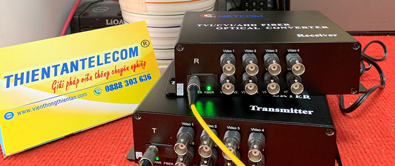 Bộ chuyển đổi Video sang quang 8 kênh AHD/HD-TVI/ HD-CVI 720/960P