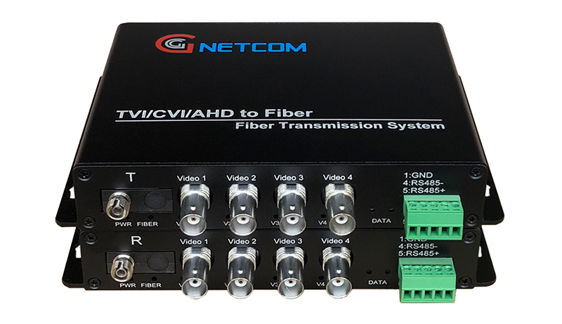 Bộ chuyển đổi Video Quang 4 Kênh camera CVI/TVI/AHD 1080P PTZ HL-4V1D-20TR-1080P