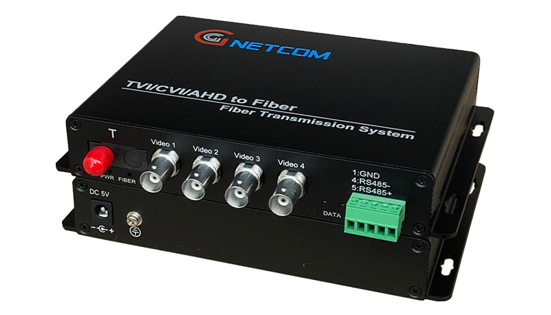 Bộ chuyển đổi Video Quang 4 Kênh camera CVI/TVI/AHD 1080P PTZ HL-4V1D-20TR-1080P