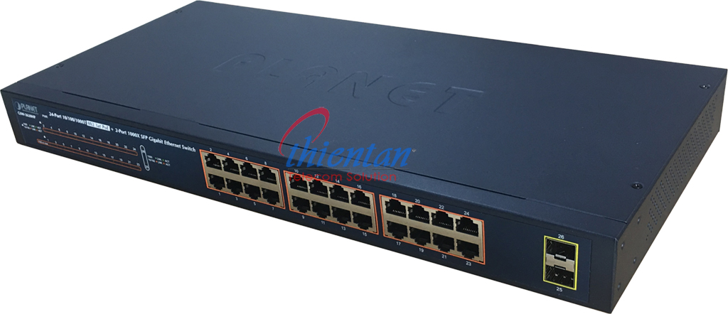 GSW-2620HP switch poe 24 port 1000 Planet
