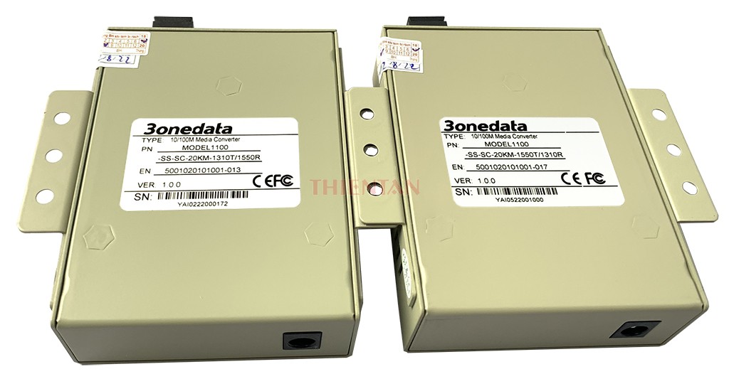 3onedata 1 sợi 100 1100SS-SC-20 Bộ chuyển đổi quang điện 3onedata 1 sợi 100 1100SS-SC-20