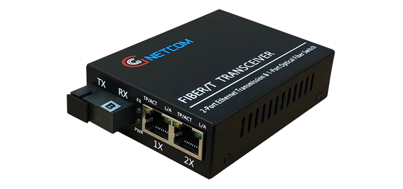 Bộ chuyển đổi quang điện 1 sợi 1000 2 cổng lan Gnetcom GNC-2112S-20BA