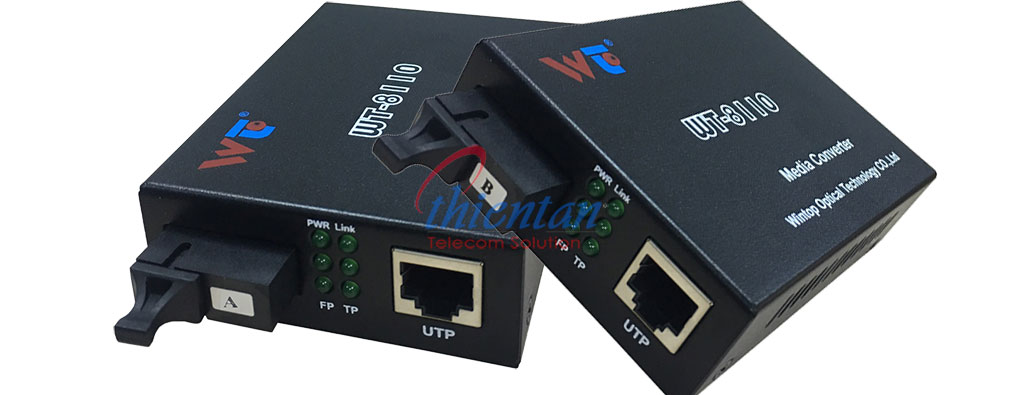 Converter quang 1 sợi 10/100 Wintop WT-8110SB-11-20A/B Converter quang 1 sợi 10/100 Wintop WT-8110SB-11-20A/B WDM 20km