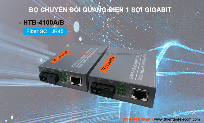 bộ chuyển đổi quang điện HTB-4100AB nguồn rời