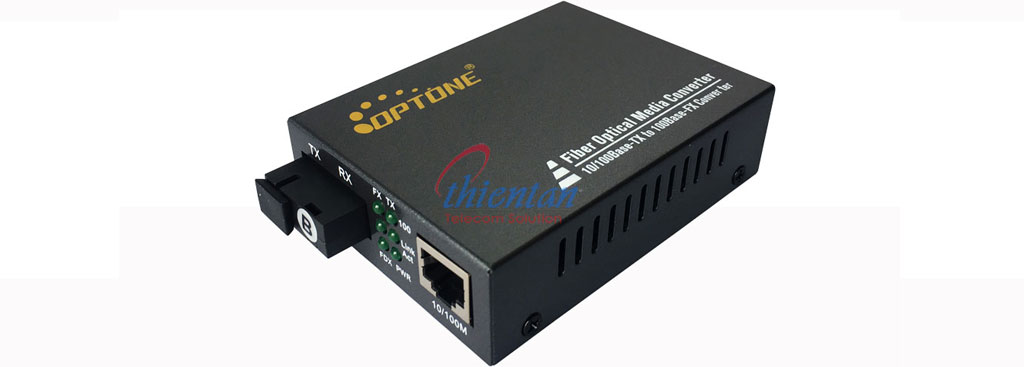 bộ chuyển đổi quang điện 1 sợi 10/100 Optone OPT-1202S25