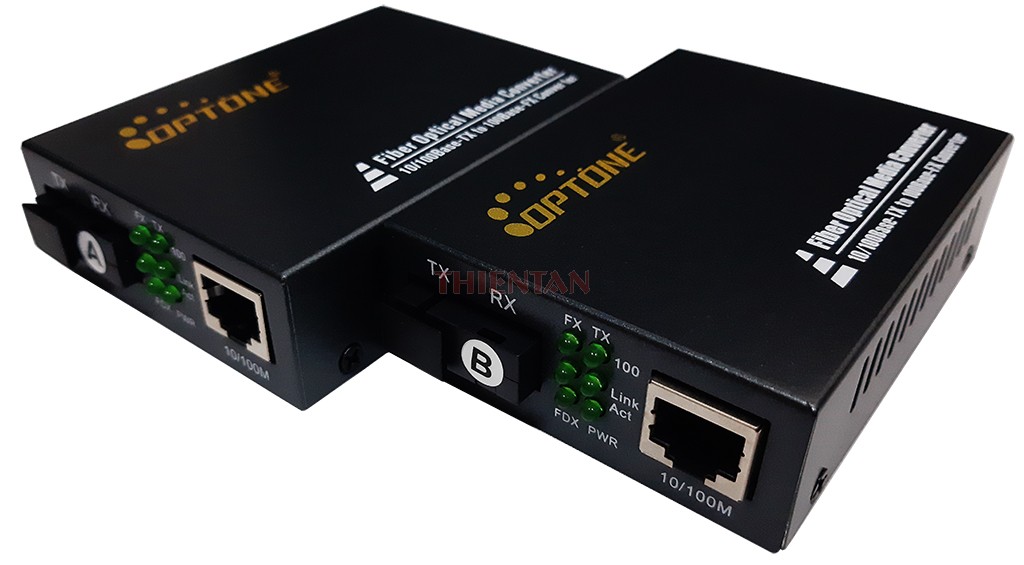 Bộ chuyển đổi quang điện 1 sợi OPTONE 10/100Mbps