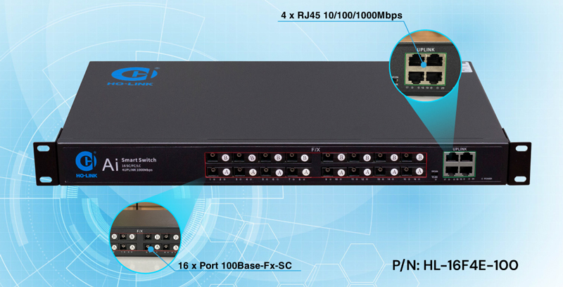 Switch quang 16 Port SC