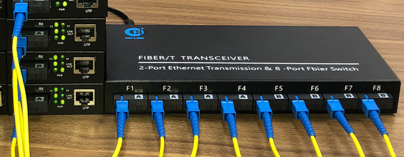 switch quang 8 cổng SC + 2 Cổng J45 Giga HL-8F2E1000