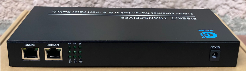 switch quang 8 cổng SC + 2 Cổng J45 Giga HL-8F2E1000