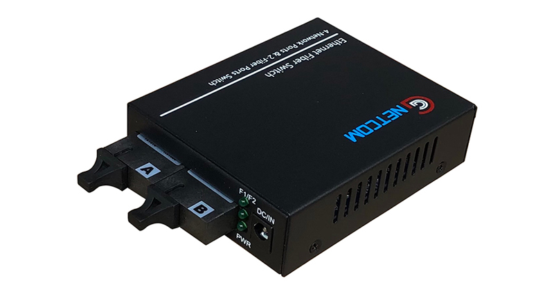 HL-2F4E-1000 bộ chuyển tiếp quang điện 10/100/1000m