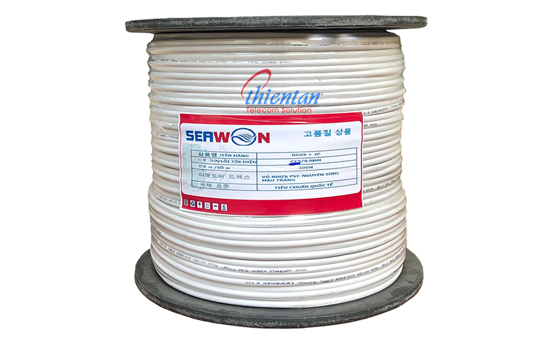 Seawon đồng trục liền nguồn RG59-CSS 2C-CU